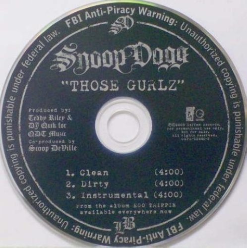 Album cover art for "Those Gurlz" by Snoop Dogg & Brandon Winbush