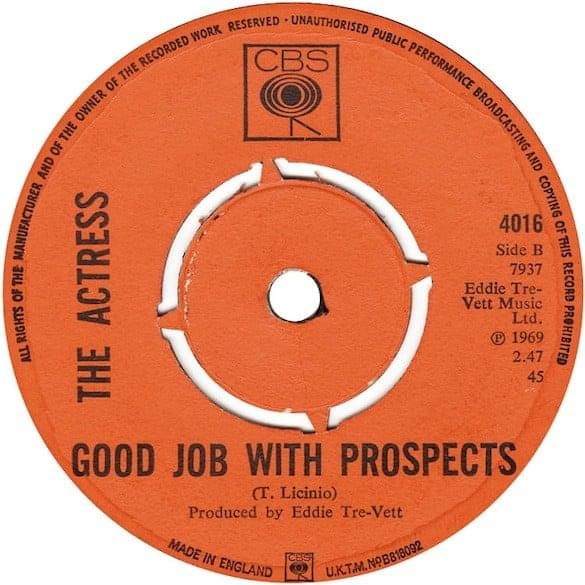 Album cover art for "Good Job With Prospects" by The Actress (2)