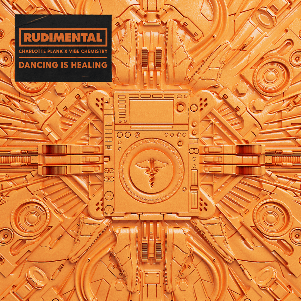 Album cover art for "Dancing Is Healing" by Rudimental & Charlotte Plank & Vibe Chemistry
