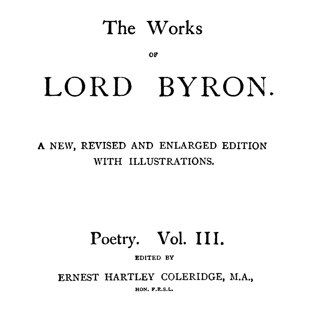 Album cover art for "She Walks in Beauty" by Lord Byron