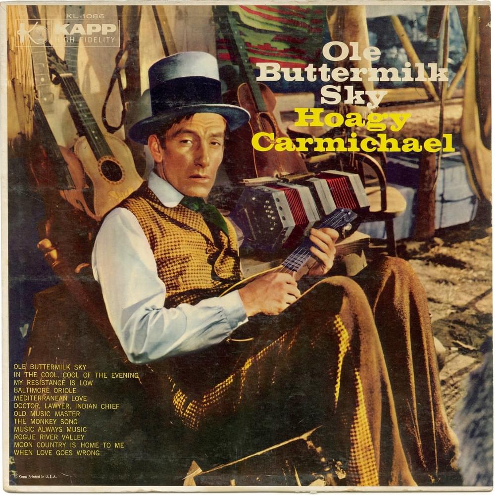 Album cover art for "Stardust" by Hoagy Carmichael