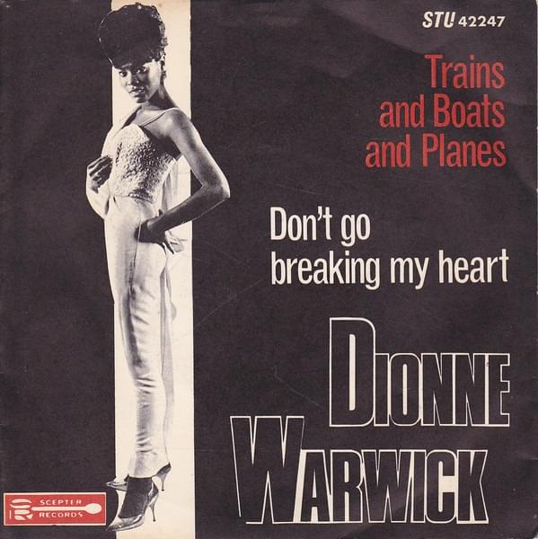 Album cover art for "Don’t Go Breaking My Heart" by Dionne Warwick