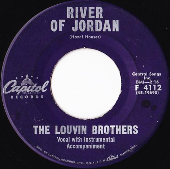 Album cover art for "The River Of Jordan" by The Louvin Brothers