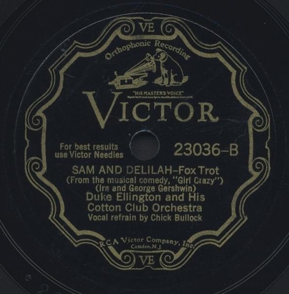 Album cover art for "Sam and Delilah" by Duke Ellington & Chick Bullock