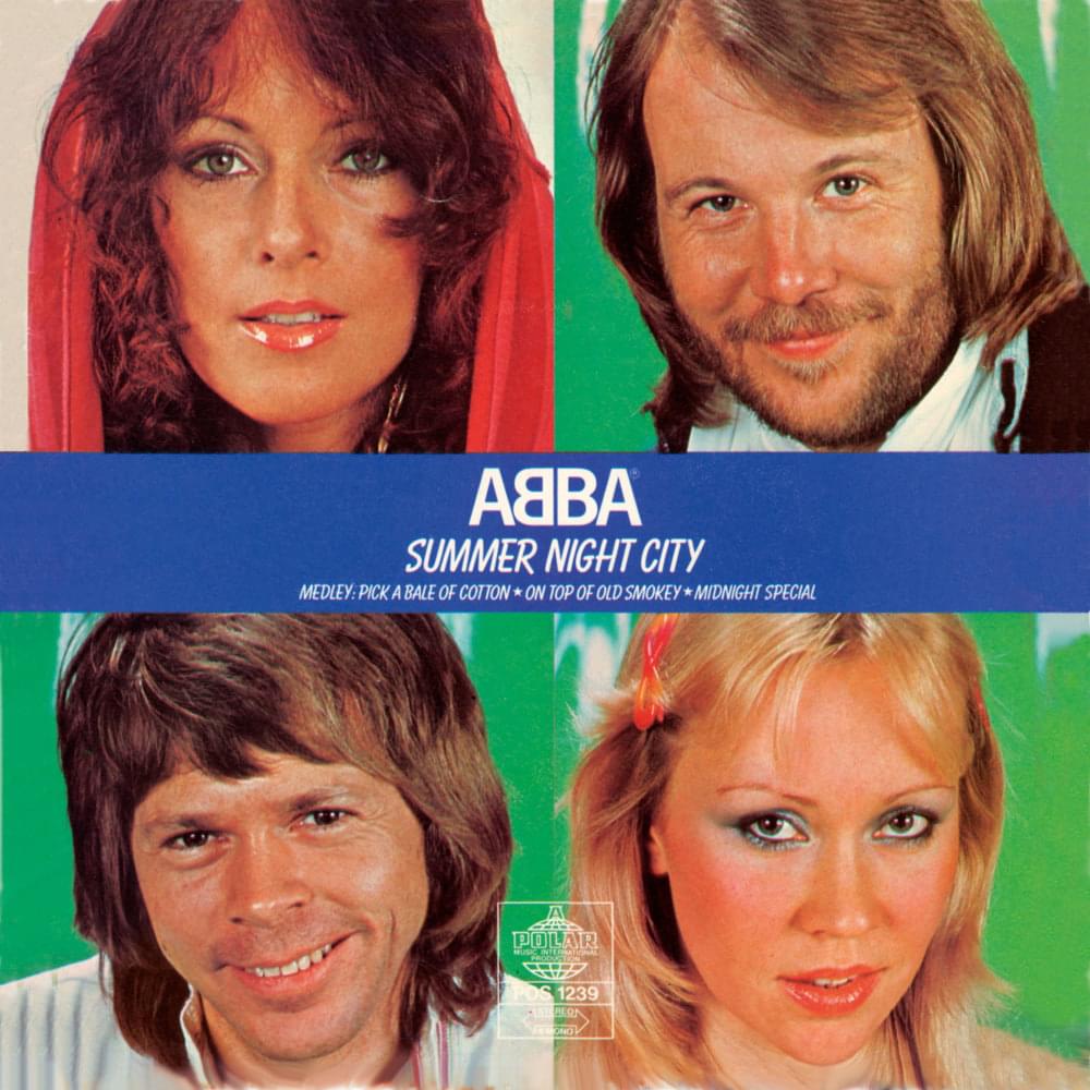 Album cover art for "Summer Night City [Single Version]" by ABBA