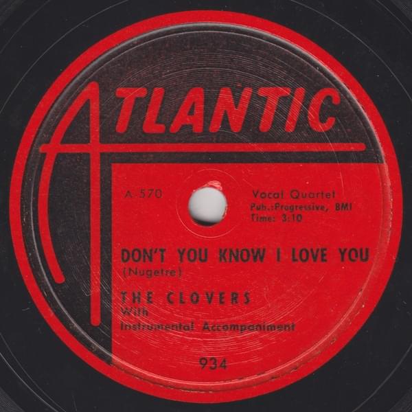 Album cover art for "Don’t You Know I Love You" by The Clovers