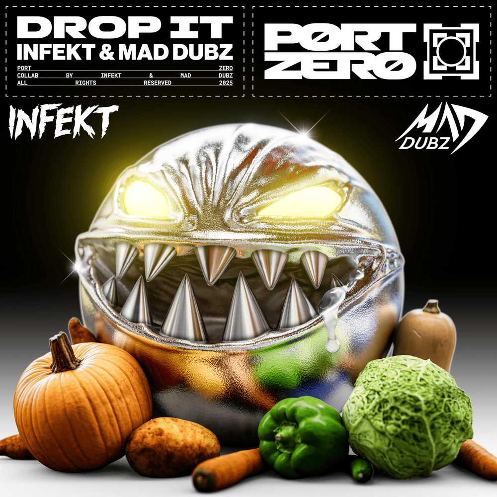 Album cover art for "DROP IT" by INFEKT