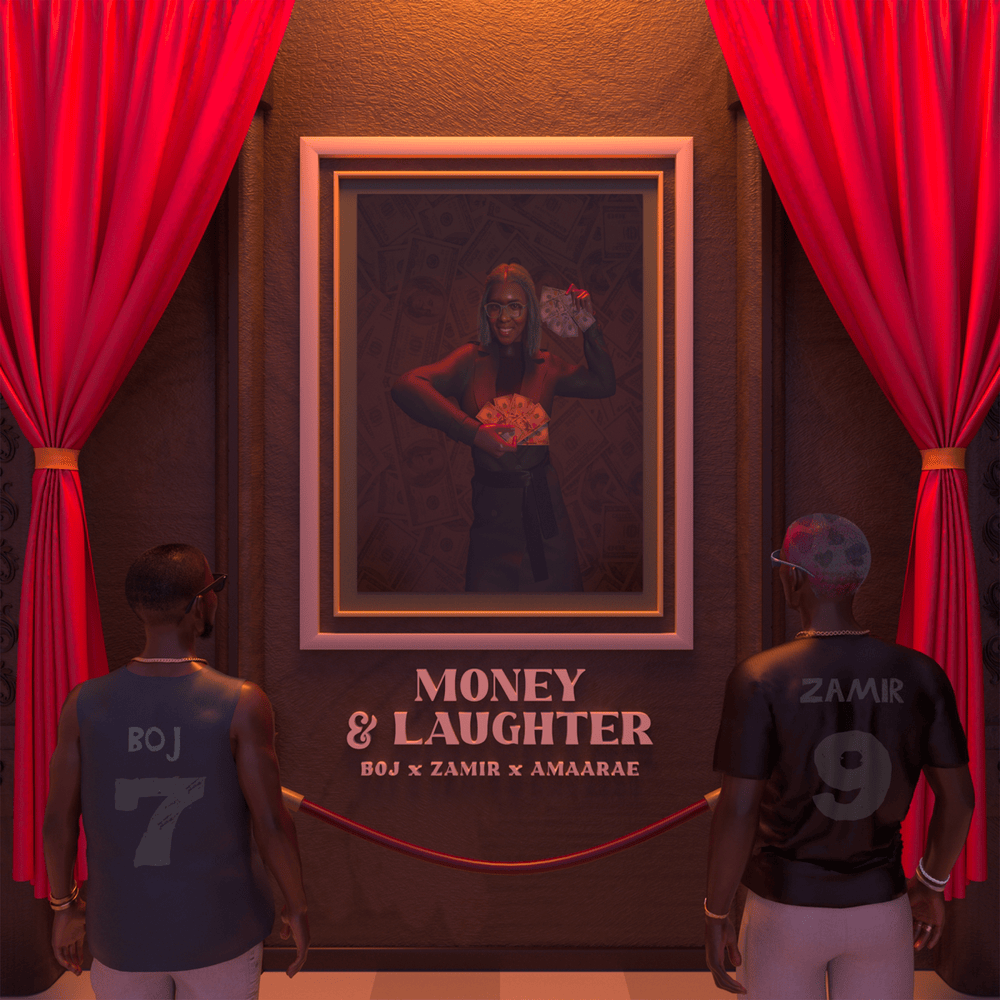 Album cover art for "Money & Laughter" by Boj