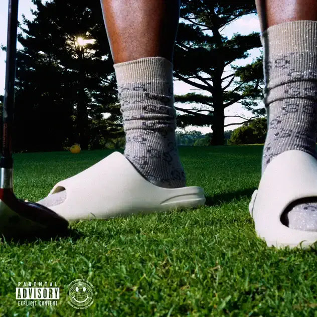 Album cover art for "Yeezy Slides, Gucci Socks" by Lonny Love