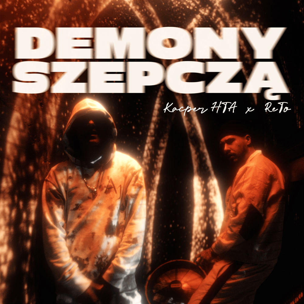 Album cover art for "Demony Szepczą" by Kacper HTA & ReTo