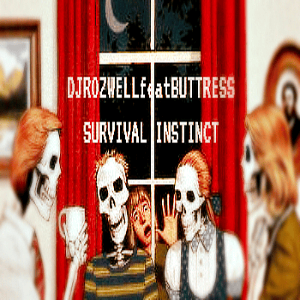 Album cover art for "SURVIVAL INSTINCT" by DJ Rozwell & The Buttress