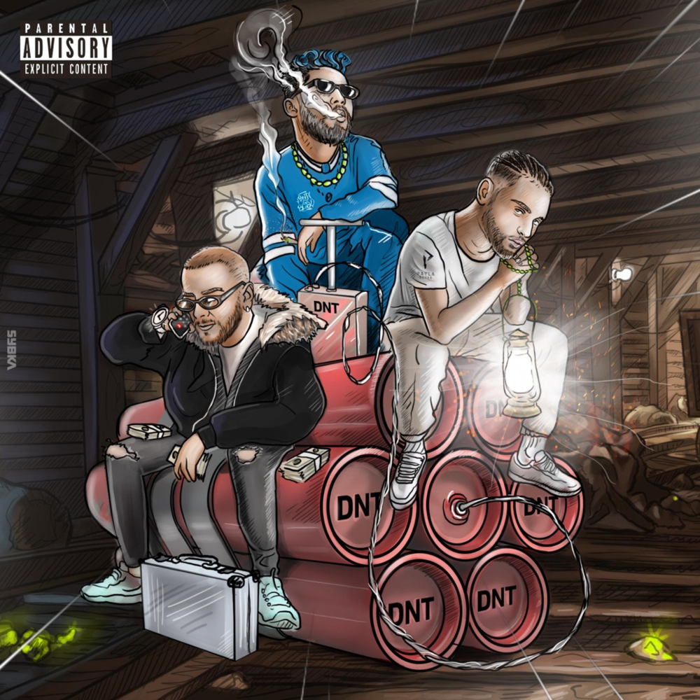 Album cover art for "DNT" by Nouvo & Draganov & ElGrandeToto