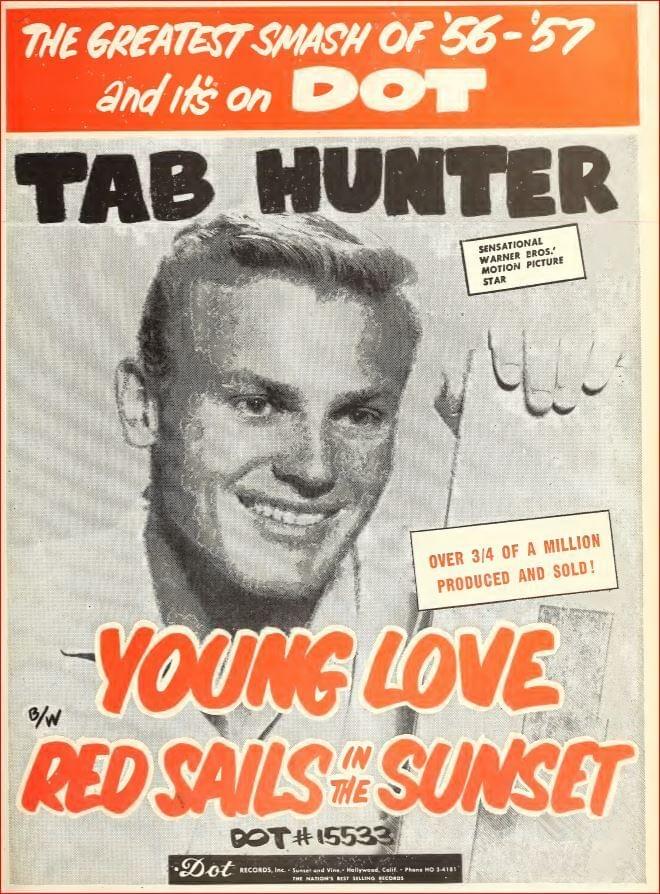 Album cover art for "Young Love" by Tab Hunter