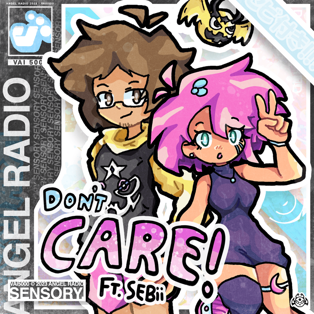 Album cover art for "don’t care!" by ​vai5000 & SEBii
