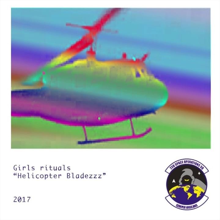Album cover art for "Helicopter Bladezzz" by Girls Rituals