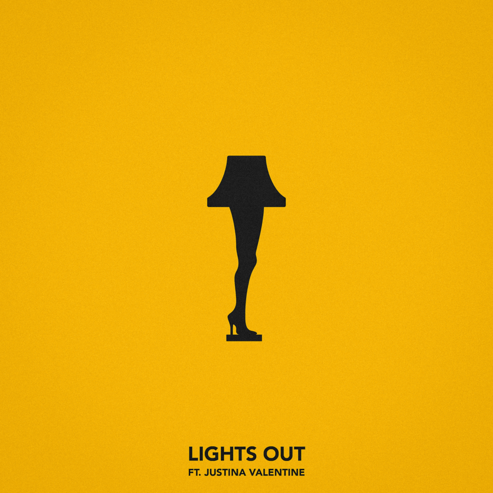 Album cover art for "Lights Out" by Chris Webby & Justina Valentine