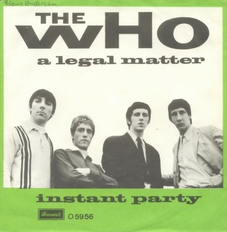 Album cover art for "A Legal Matter" by The Who