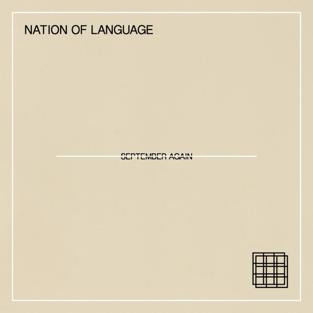 Album cover art for "September Again" by Nation of Language