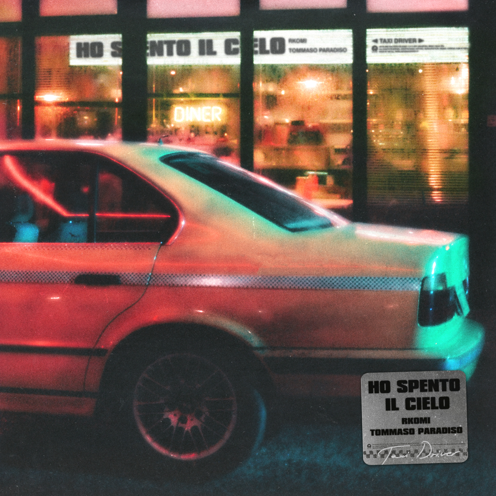 Album cover art for "HO SPENTO IL CIELO" by Rkomi & Tommaso Paradiso