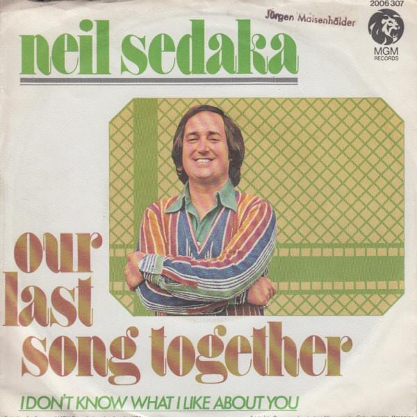 Album cover art for "Our Last Song Together" by Neil Sedaka