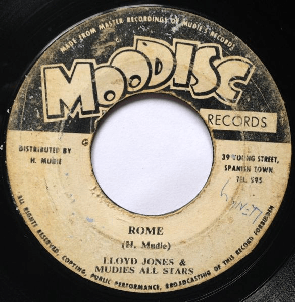 Album cover art for "Rome" by Lloyd Jones & Mudies All Stars