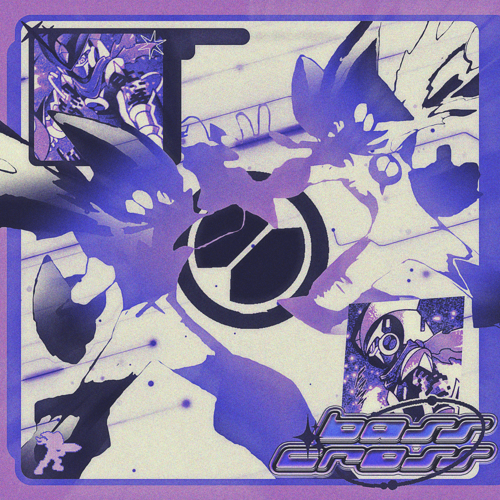 Album cover art for "bass cross" by pdr dax & Oricadia