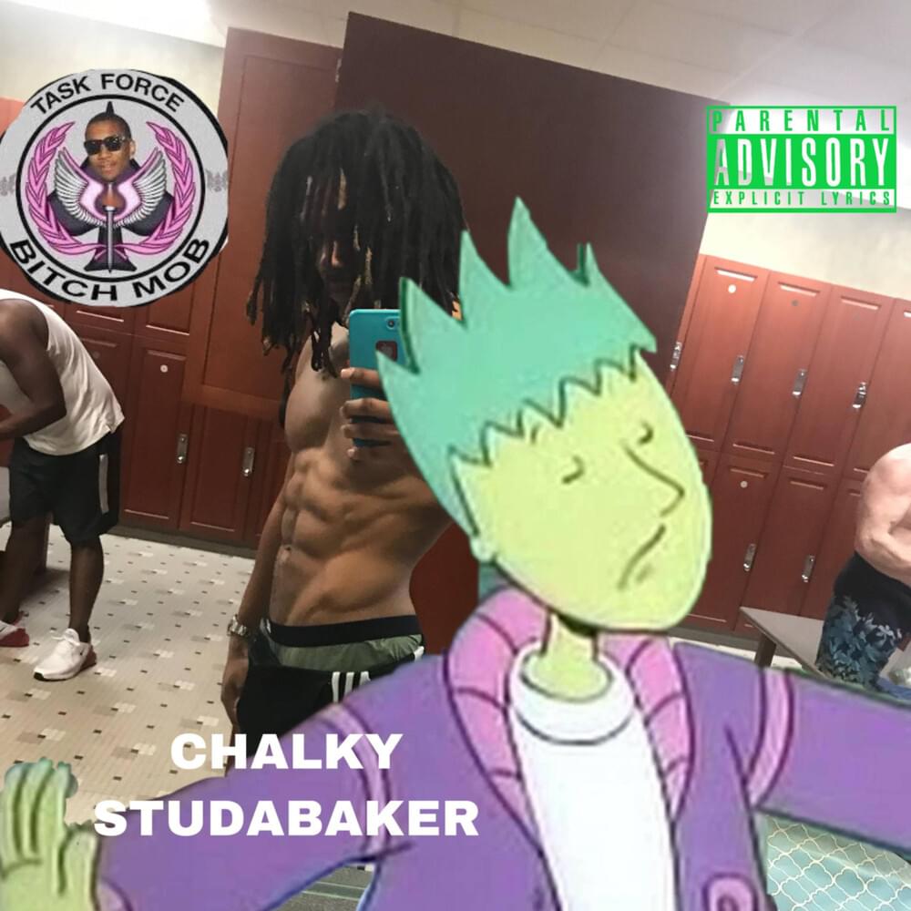 Album cover art for "Chalky Studabaker" by Ruben Slikk