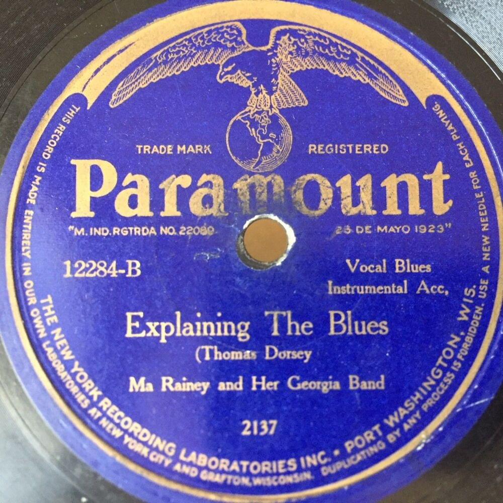 Album cover art for "Explaining The Blues" by Ma Rainey
