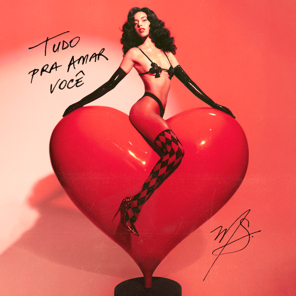 Album cover art for "Tudo Pra Amar Você" by Marina Sena
