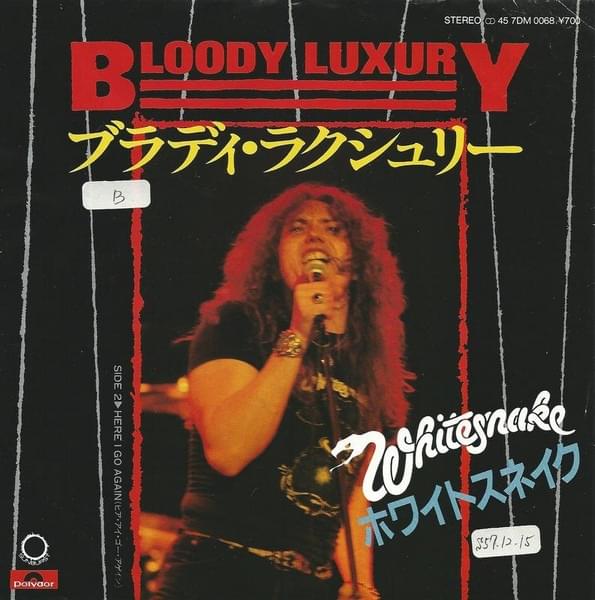 Album cover art for "Bloody Luxury" by Whitesnake