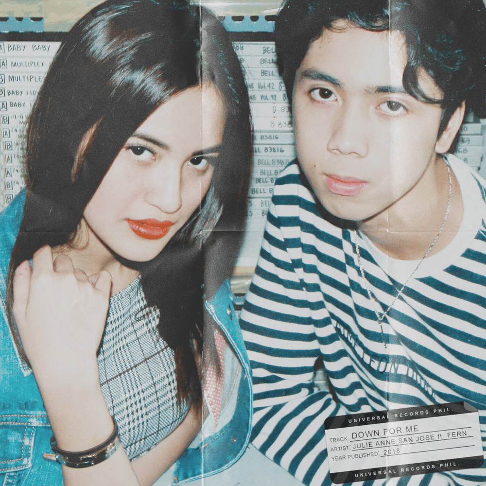 Album cover art for "Down for Me" by Julie Anne San Jose & Fern. (PHL)