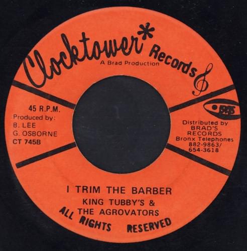 Album cover art for "I Trim The Barber" by King Tubby
