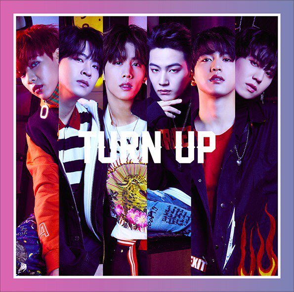 Album cover art for "TURN UP" by GOT7