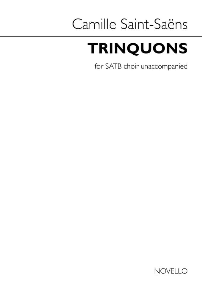 Album cover art for "Trinquons" by Camille Saint-Saëns