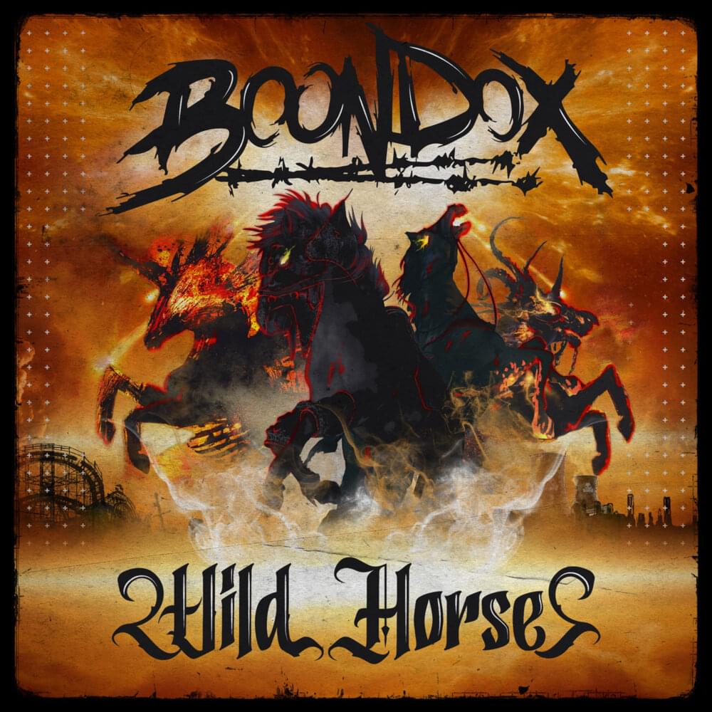 Album cover art for "Wild Horses" by Boondox