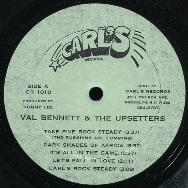 Cover image for Val Bennet & The Upsetters