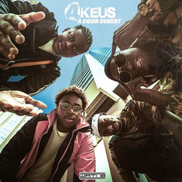 Album cover art for "À coeur ouvert (Teaser)" by 4Keus