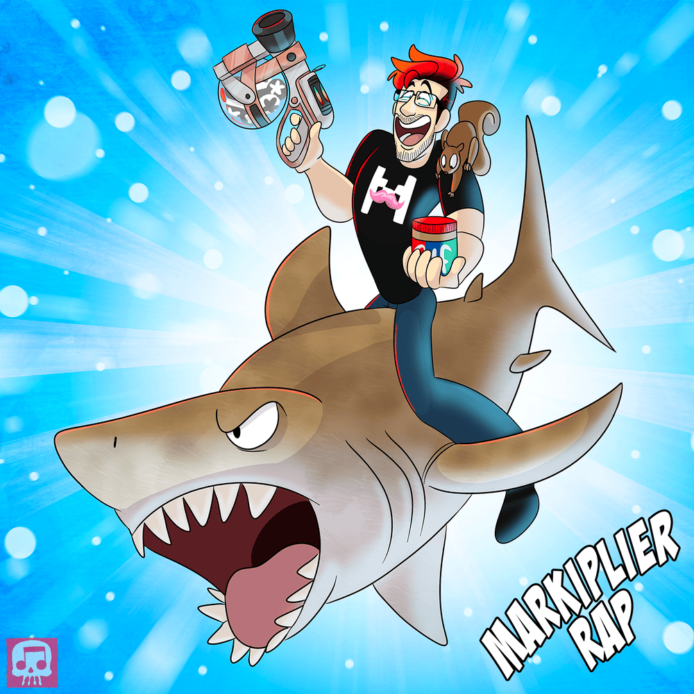 Album cover art for "The Markiplier Rap" by JT Music