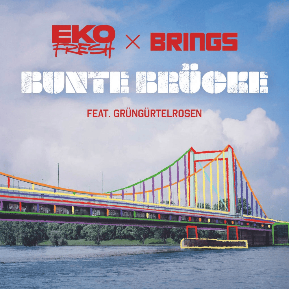 Album cover art for "Bunte Brücke" by Eko Fresh & Die Grüngürtelrosen