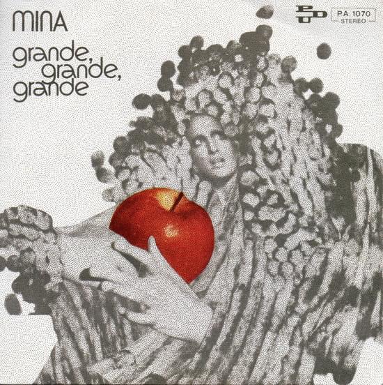 Album cover art for "Grande, grande, grande" by Mina