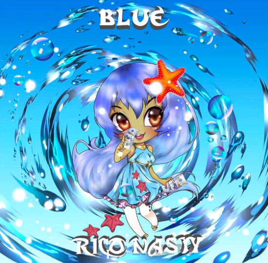 Album cover art for "Blue" by Rico Nasty