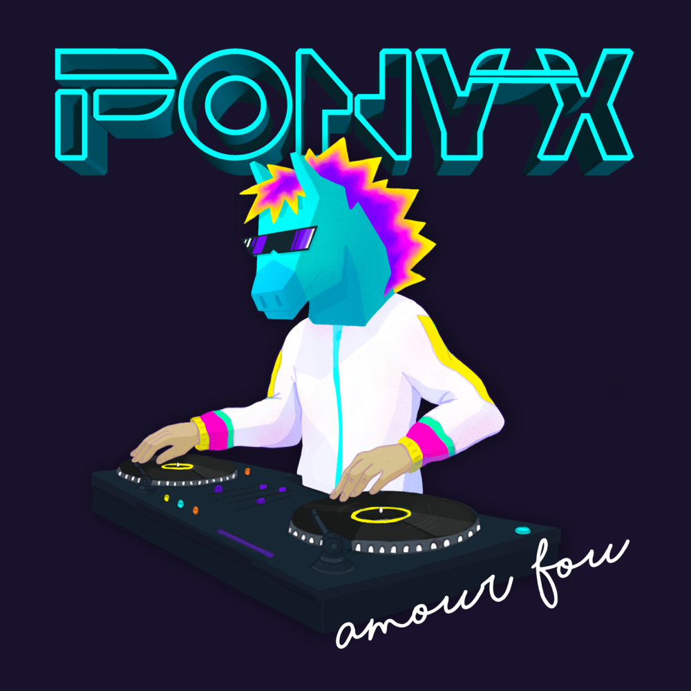 Album cover art for "Amour fou" by PONY X