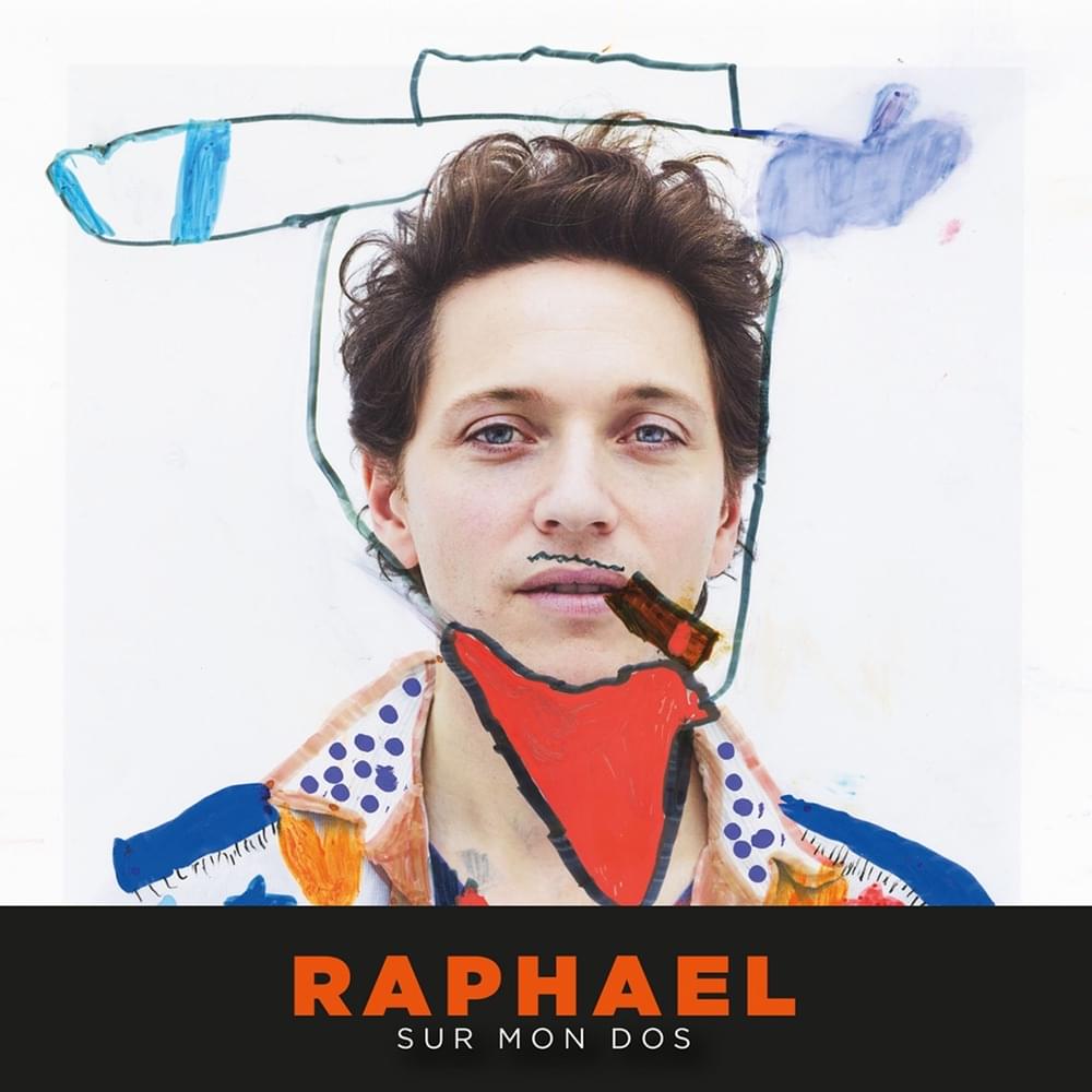 Album cover art for "Sur mon dos" by Raphael