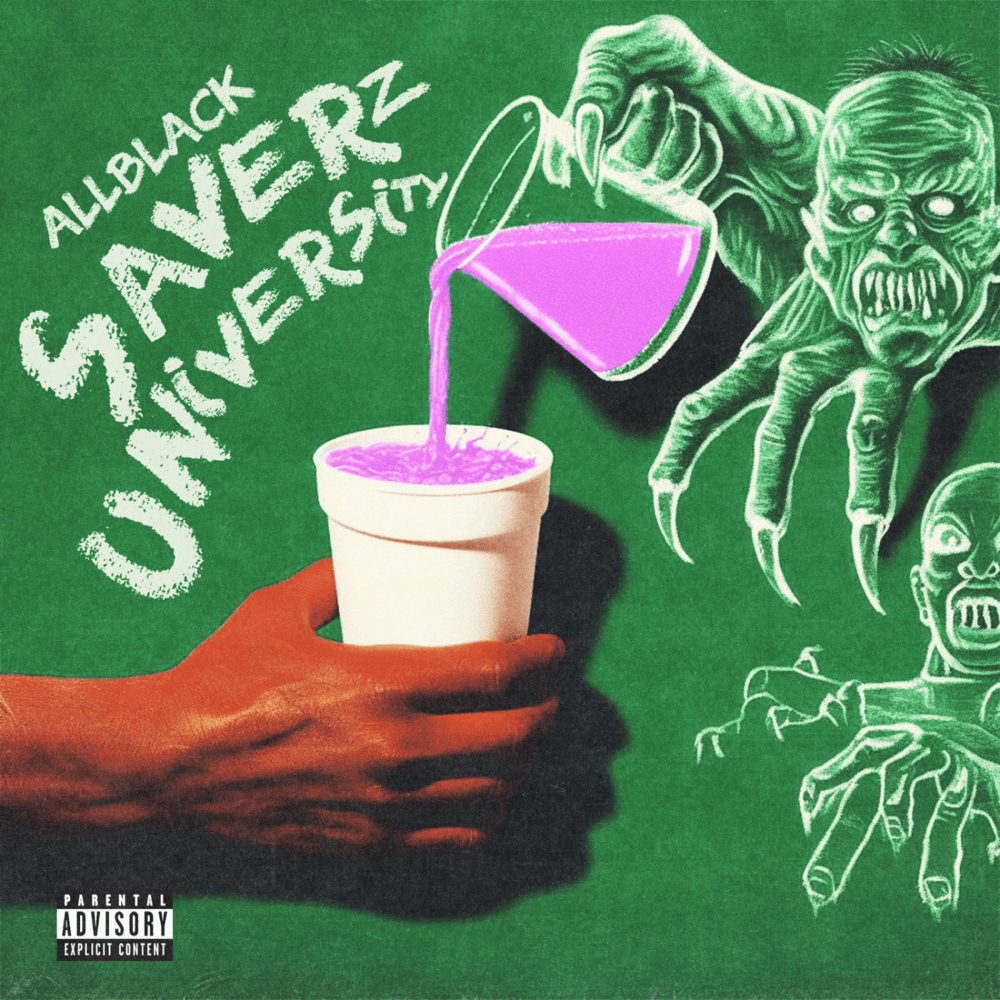 Album cover art for "SAVERZ UNIVERSITY" by ALLBLACK