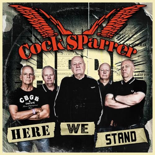 Album cover art for "Here We Stand" by Cock Sparrer