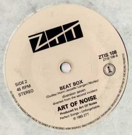 Album cover art for "Beat Box (Diversion Seven)" by The Art of Noise