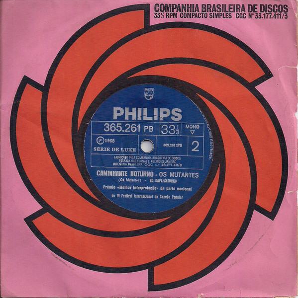Album cover art for "Caminhante Noturno" by Os Mutantes