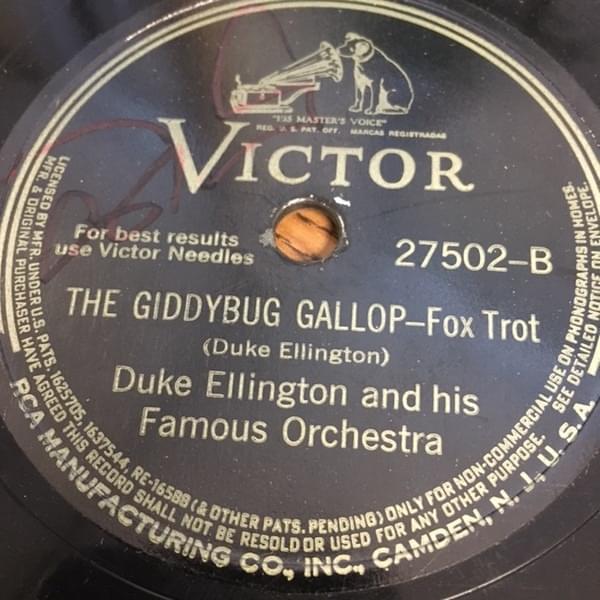 Album cover art for "The Giddybug Gallop" by Duke Ellington
