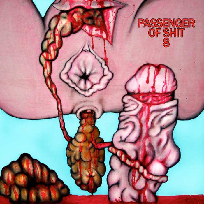 Album cover art for "Septic Facial" by Passenger of Shit & Virya Dadura Vamana