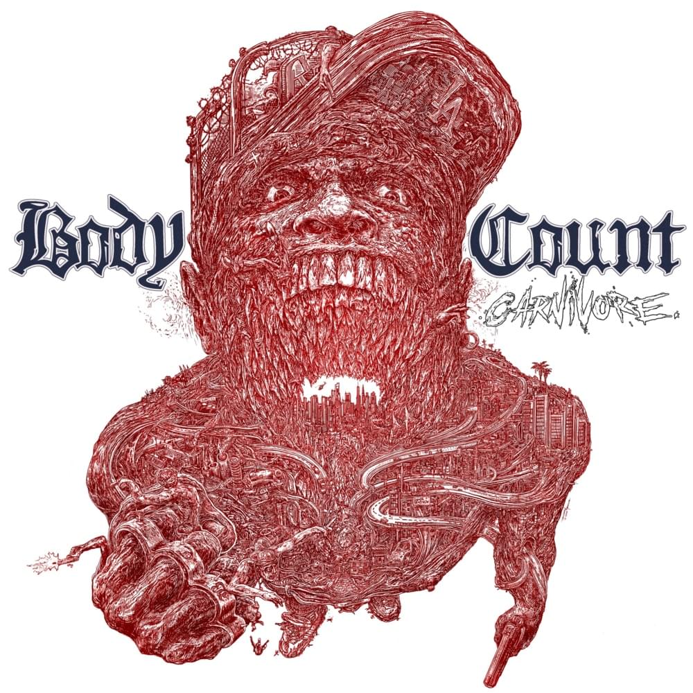 Album cover art for "Bum-Rush" by Body Count